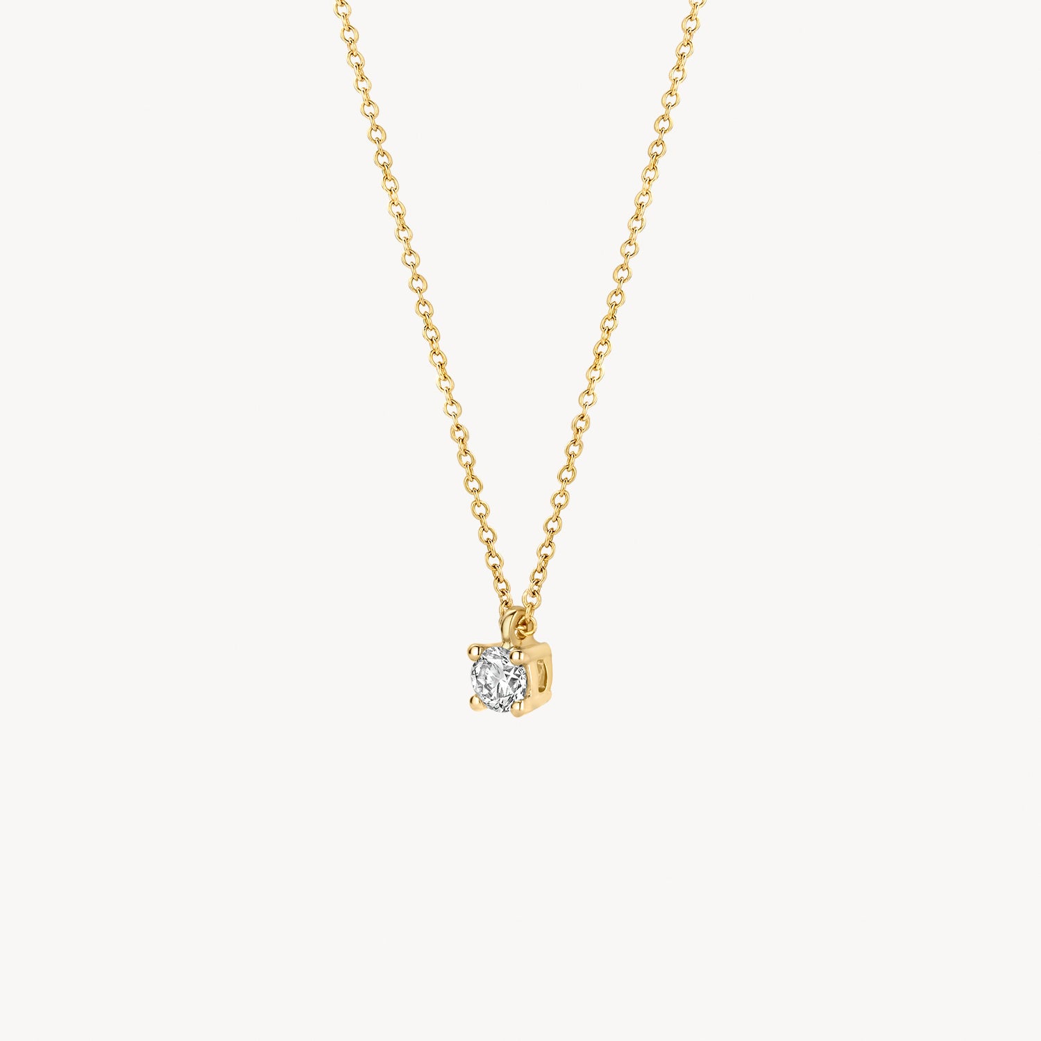 Diamanten collier 3611YDI - 14k Geel en Wit Goud