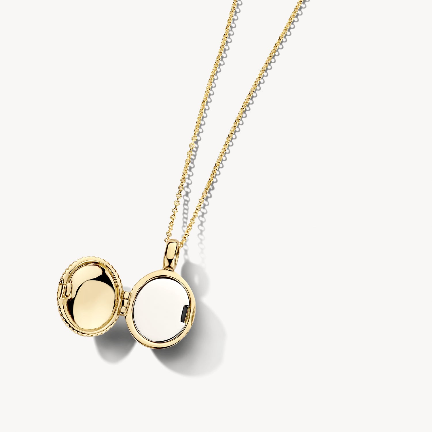 Medaillon klassiek ovaal 17 mm 14k goud