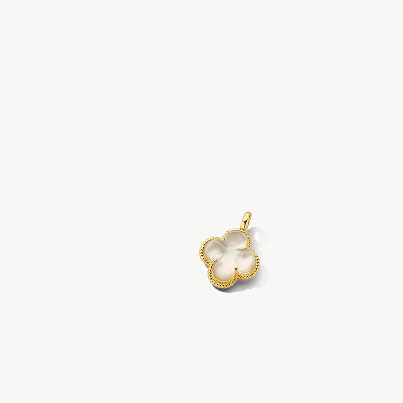 Pendentif 6096YMQ - Or 14 carats avec Nacre et Cristal de roche
