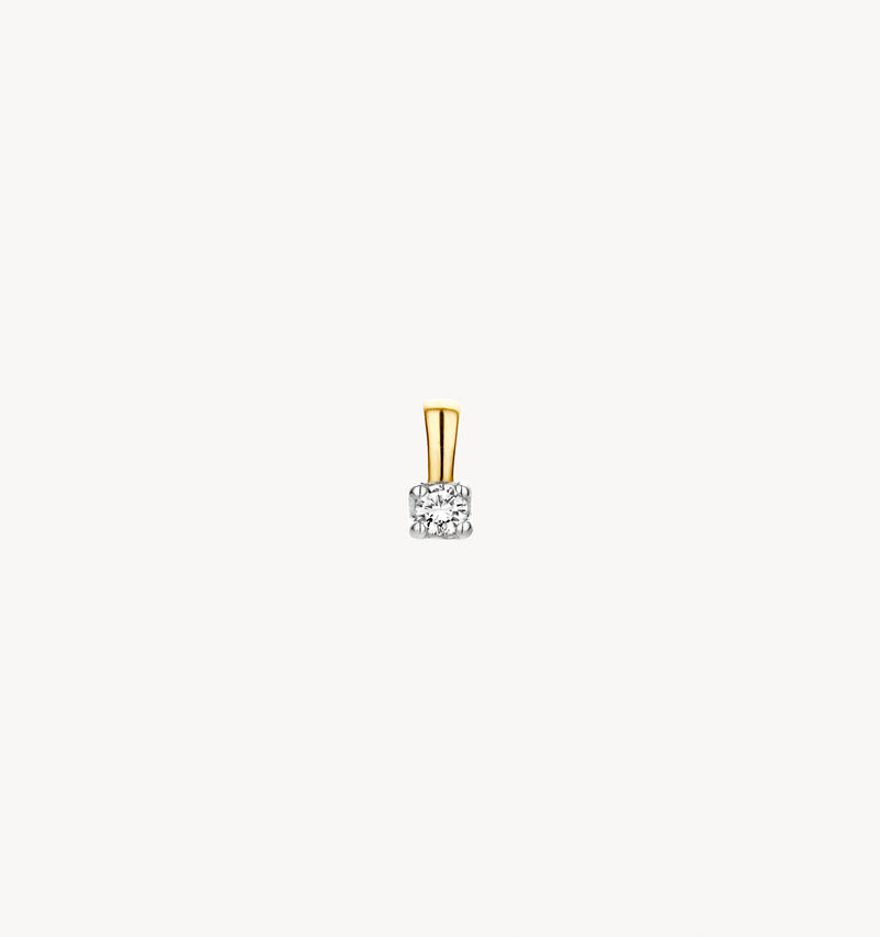 Diamond pendant 6600BDI - 14k Yellow and white gold