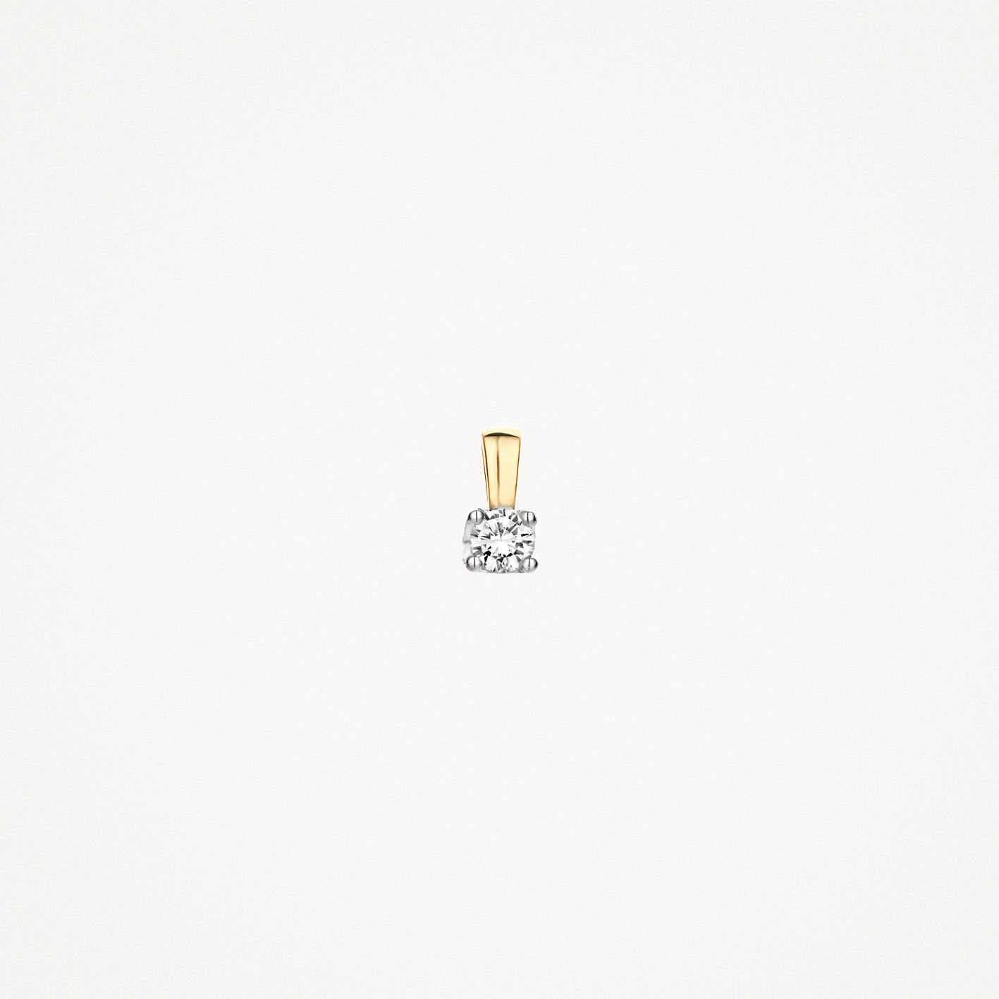 Diamond pendant 6601BDI - 14k Yellow and white gold