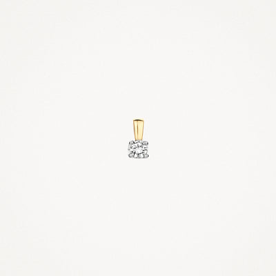 Diamond pendant 6601BDI - 14k Yellow and white gold