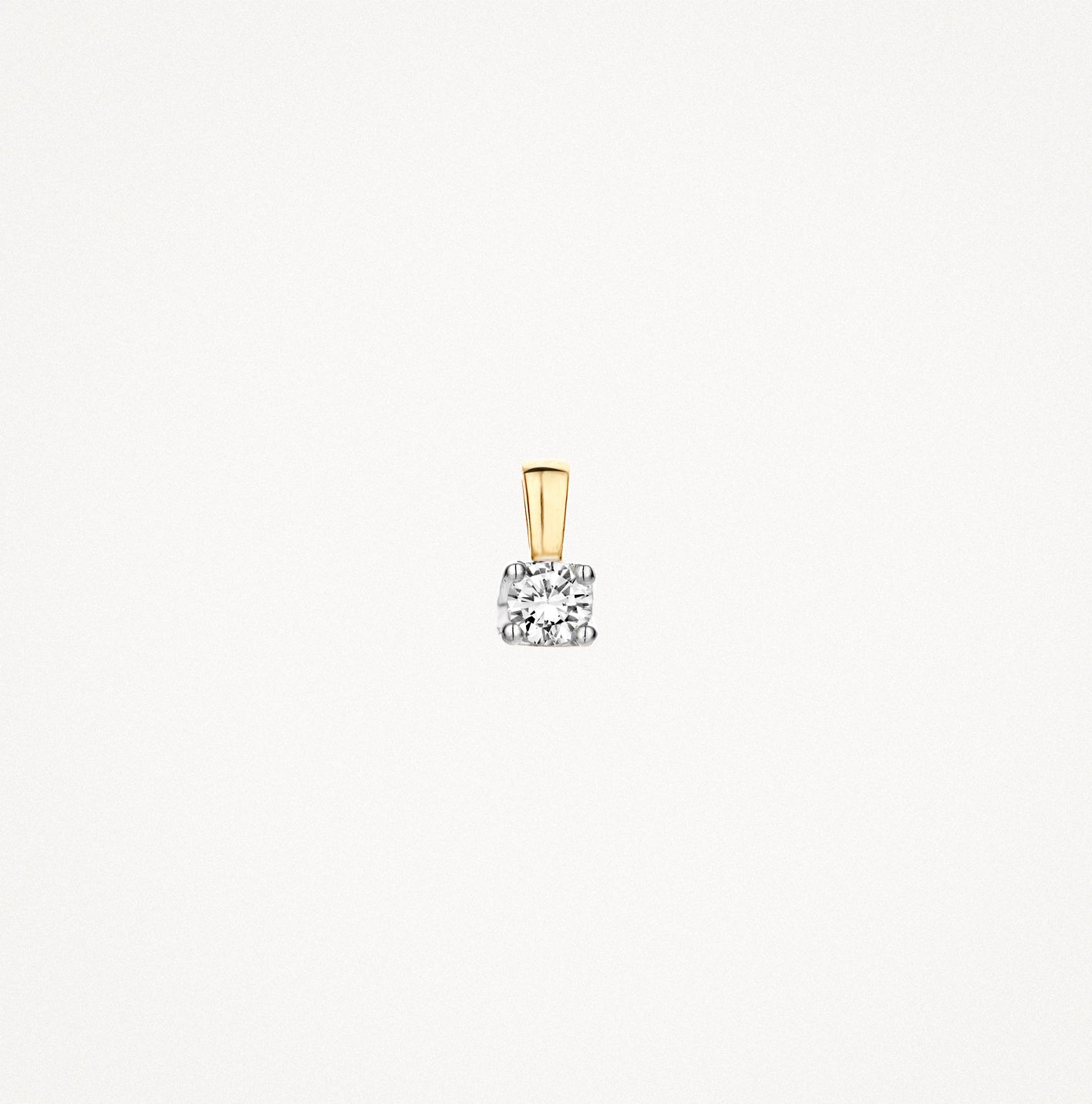 Diamond pendant 6602BDI - 14k Yellow and white gold