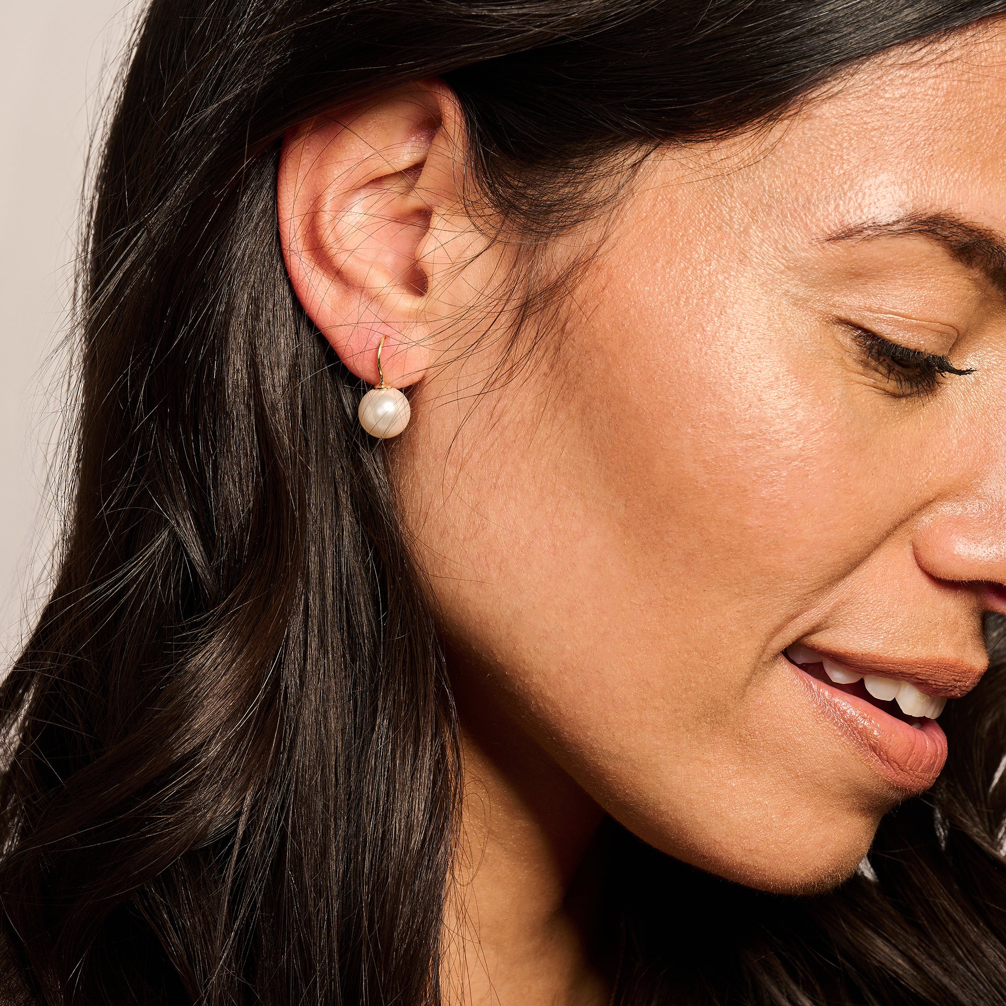 Parel oorbellen ⌀ 10 mm 14k goud