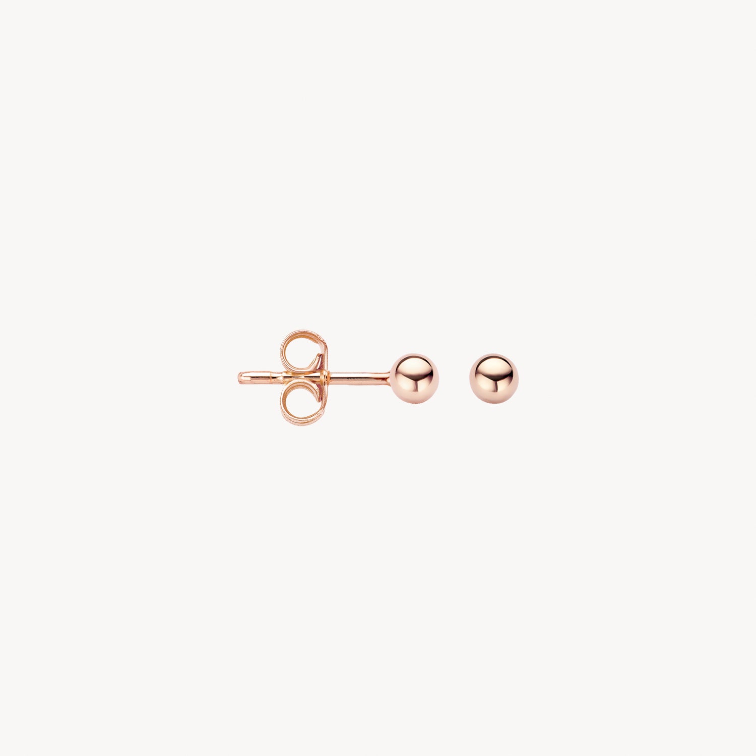 14k Rosé Gouden Oorknopjes | Ronde knopjes 3mm | Blush Jewels 14k Rosé Gouden Oorknopjes | Ronde knopjes 3mm | Blush Jewels