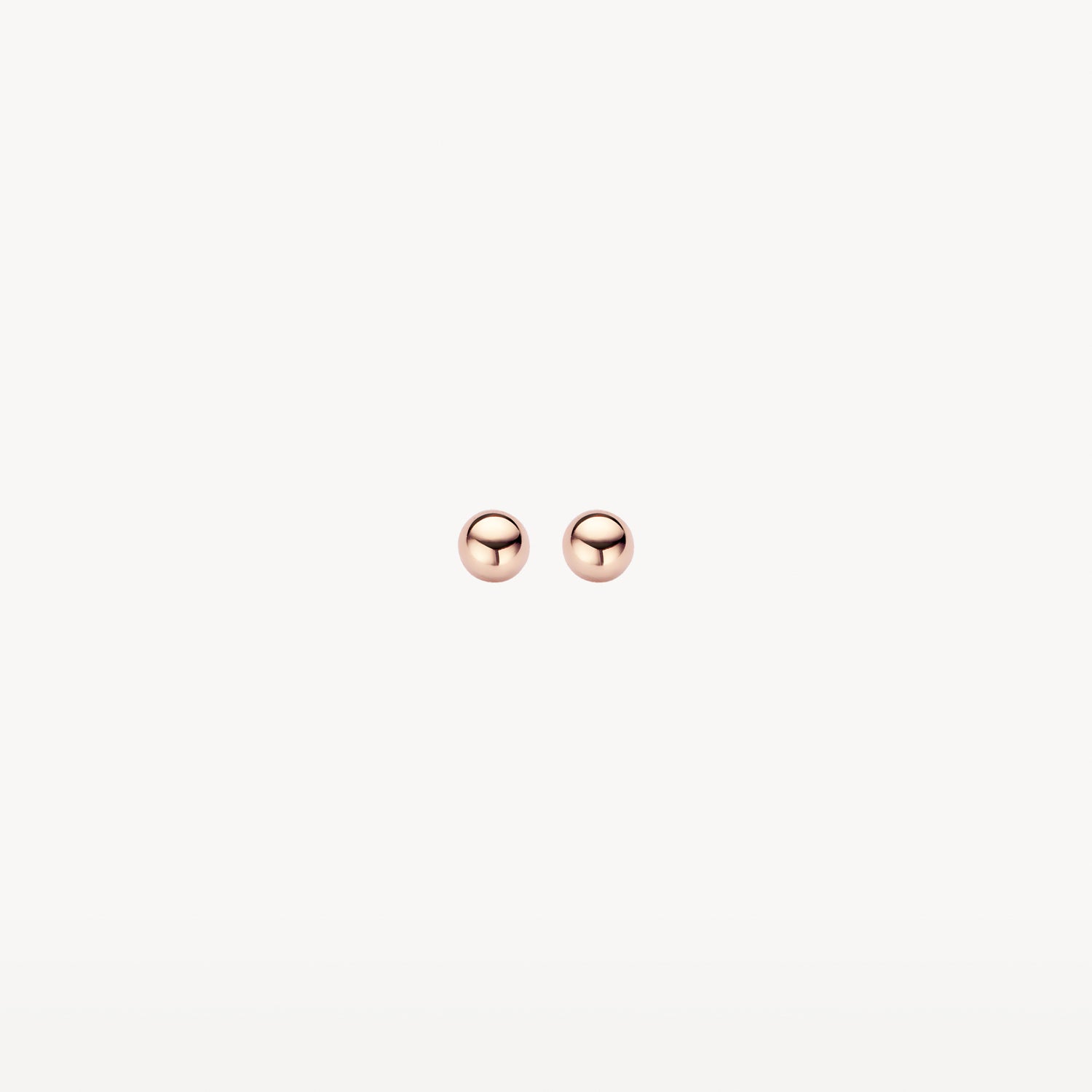 Knopjes oorbellen ⌀ 3 mm 14k Rosé goud