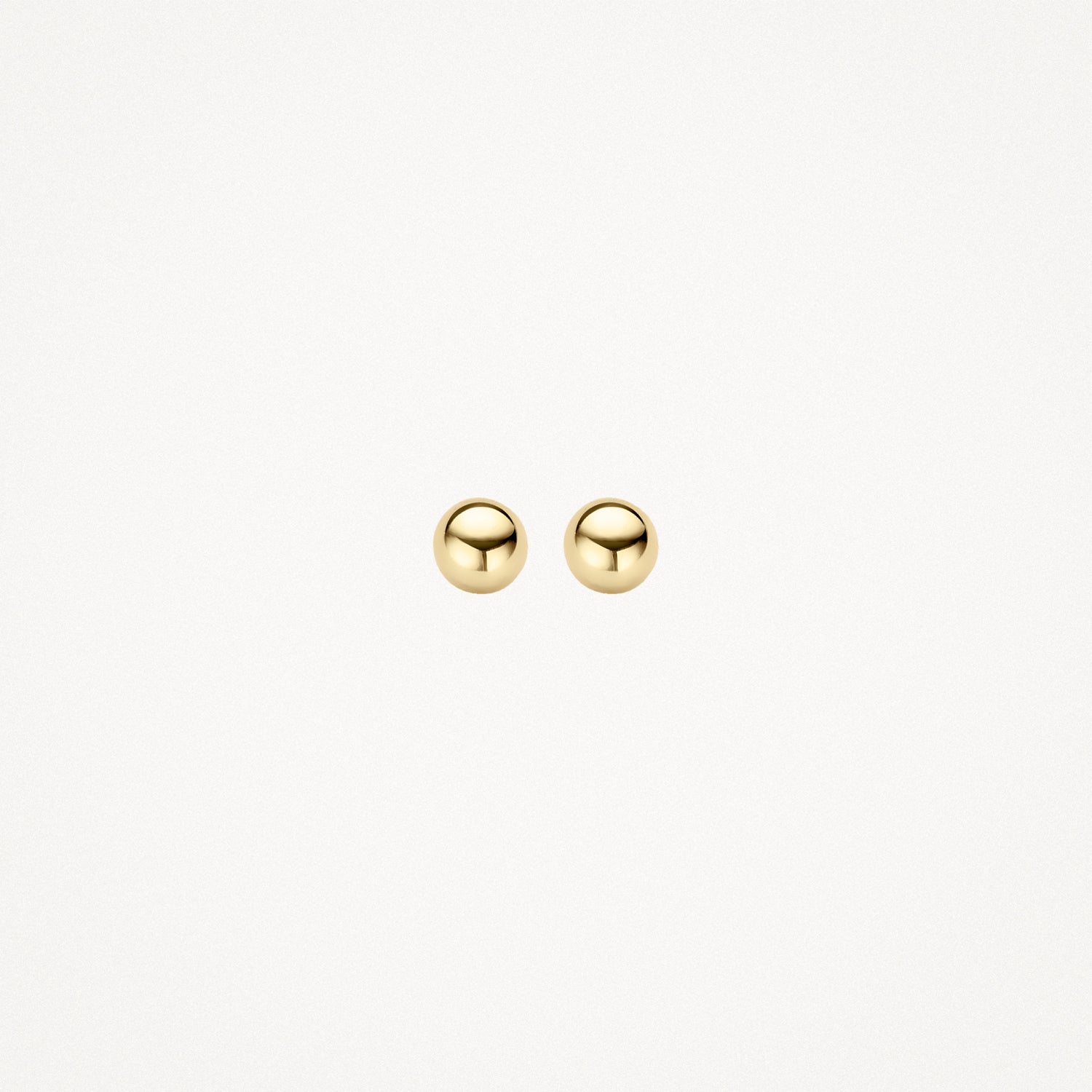 Knopjes oorbellen ⌀ 4 mm 14k Geel goud