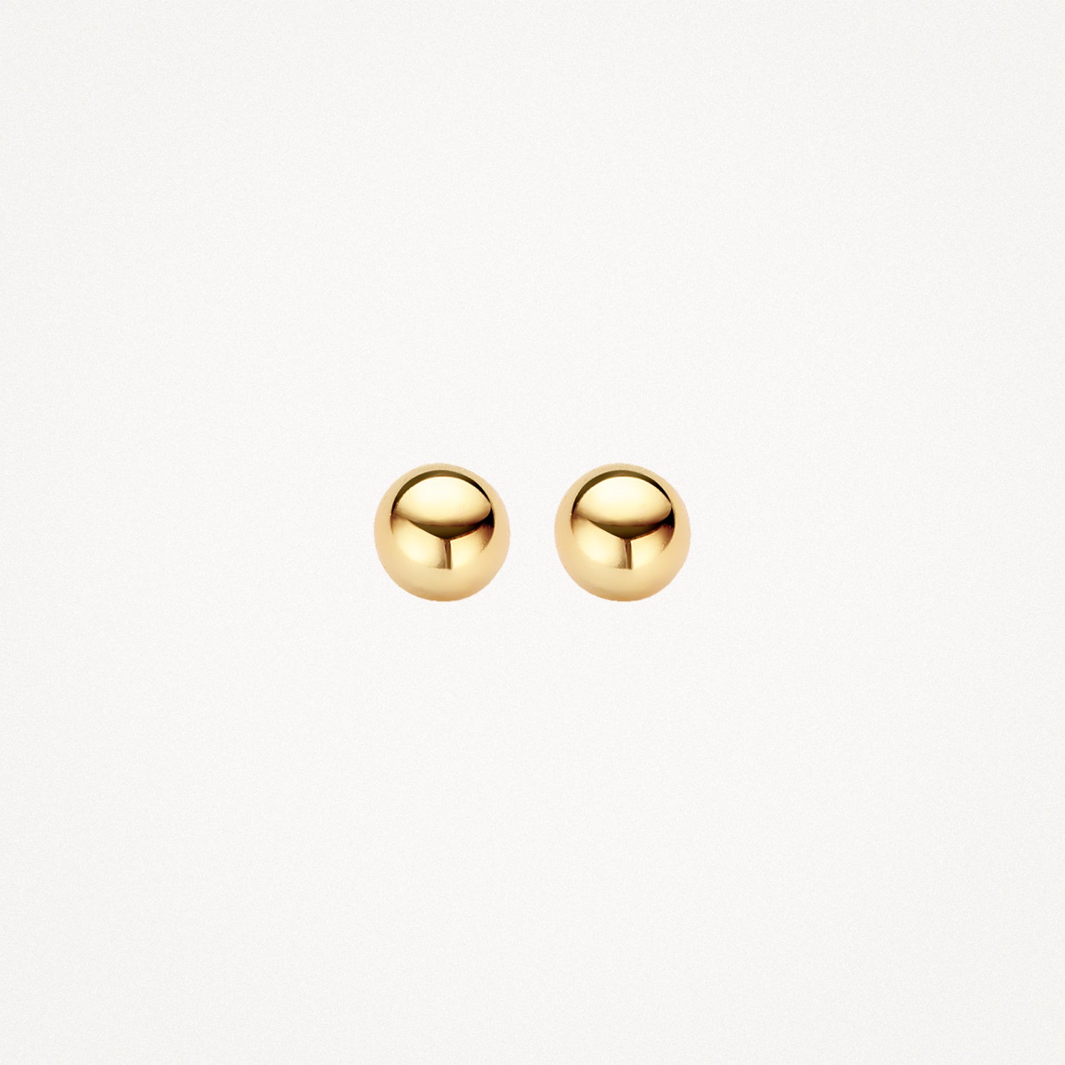 Knopjes oorbellen ⌀ 6 mm 14k Geel goud