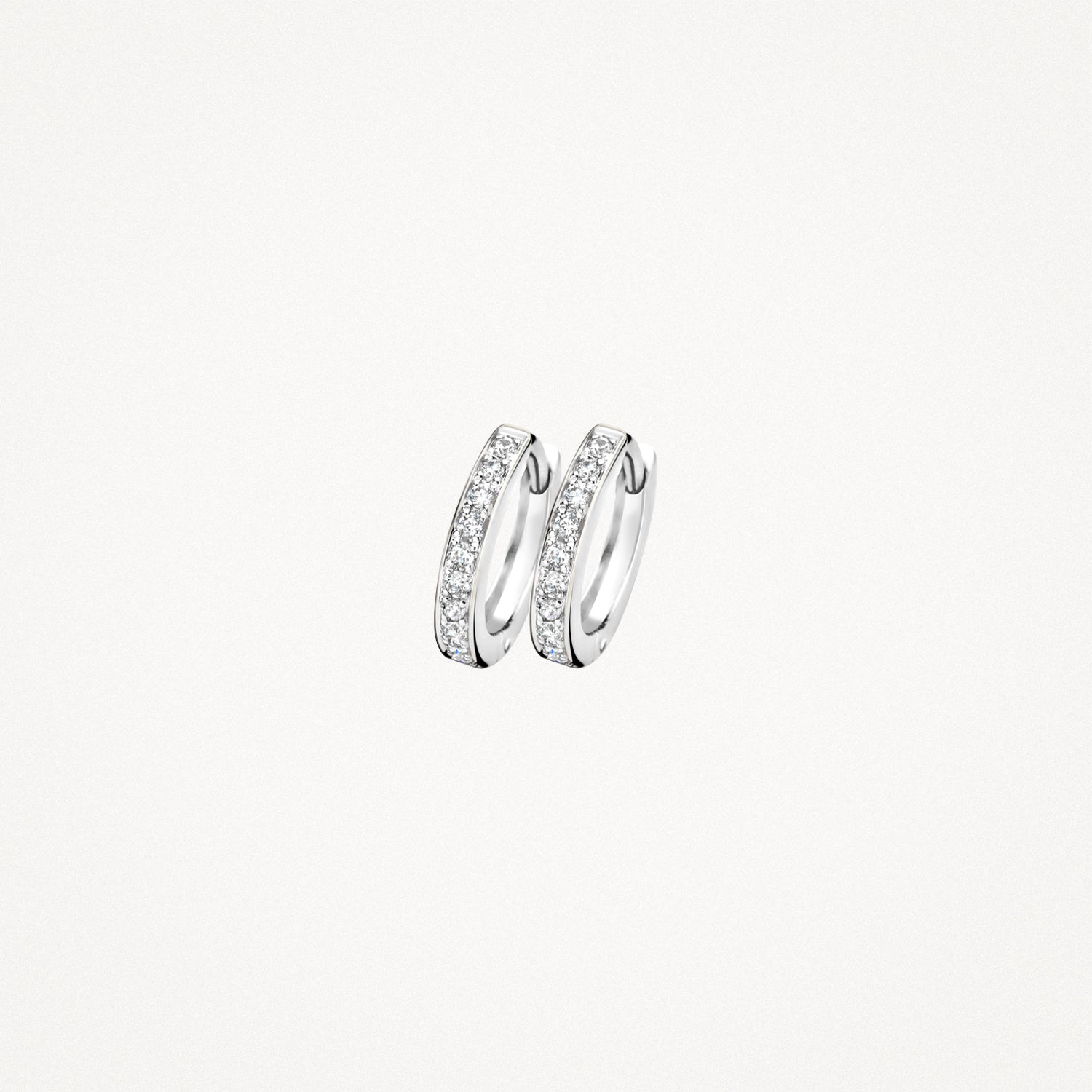 Earrings 7129WZI - 14k White Gold with zirconia
