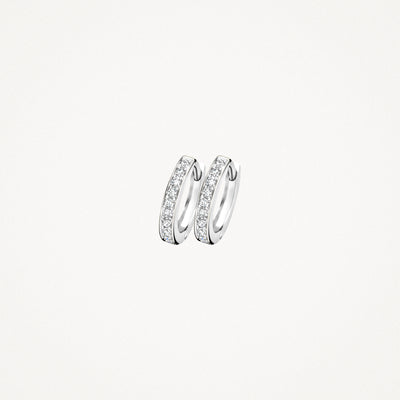 Earrings 7129WZI - 14k White Gold with zirconia