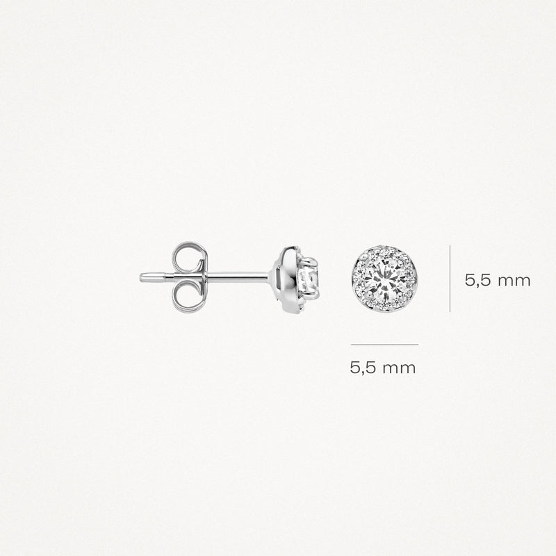 Ohrstecker 7132WZI - 585er Weißgold mit Zirkonia