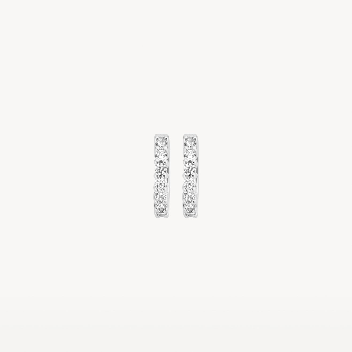 Earrings 7134WZI - 14k White Gold with zirconia