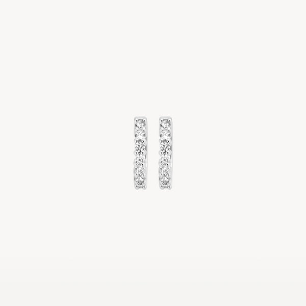 Boucles d'oreilles 7134WZI - Or blanc 14 carats avec Zircone