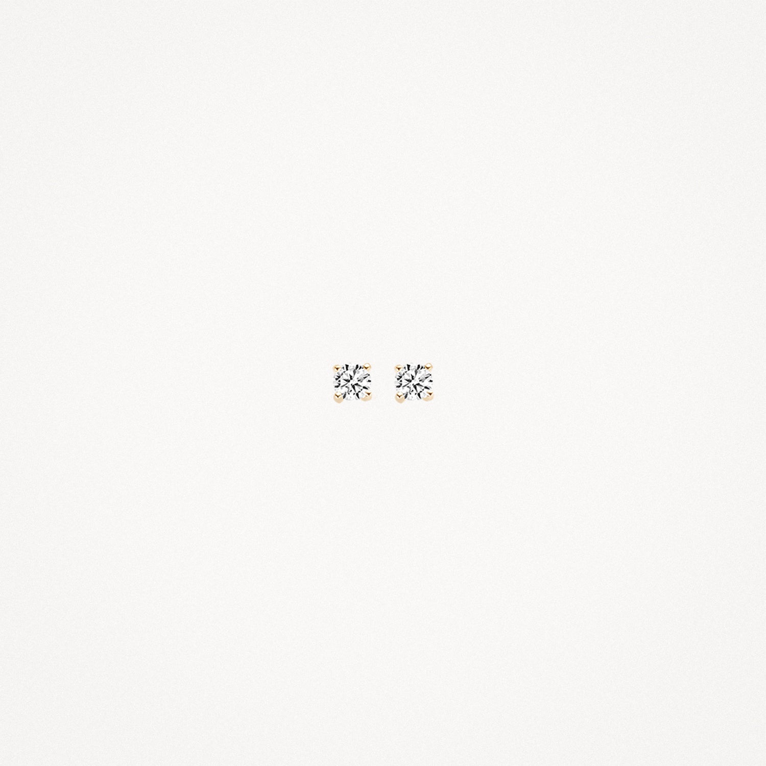 Oorknopjes zirkonia ⌀ 2,25 mm 14k Geel goud