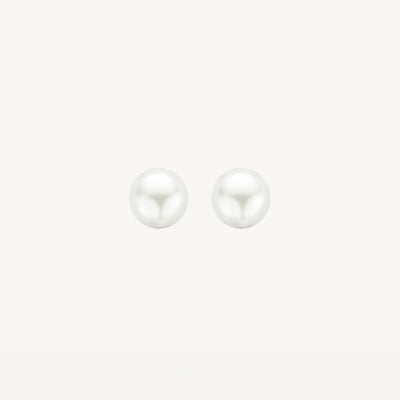 Ear studs 7151YPW - 14k Yellow Gold with fresh water Pearl