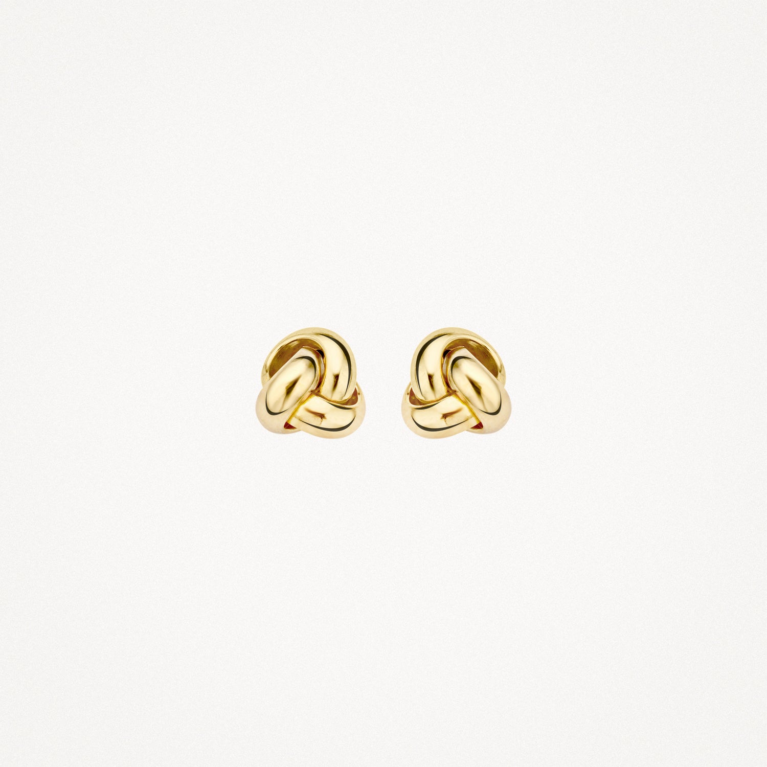 Knoop oorbellen knopjes ⌀ 6.7 mm 14k goud