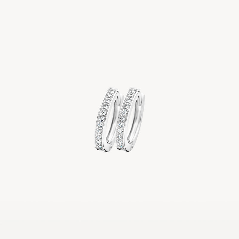 Earrings 7163WZI - 14k White Gold with Zirconia