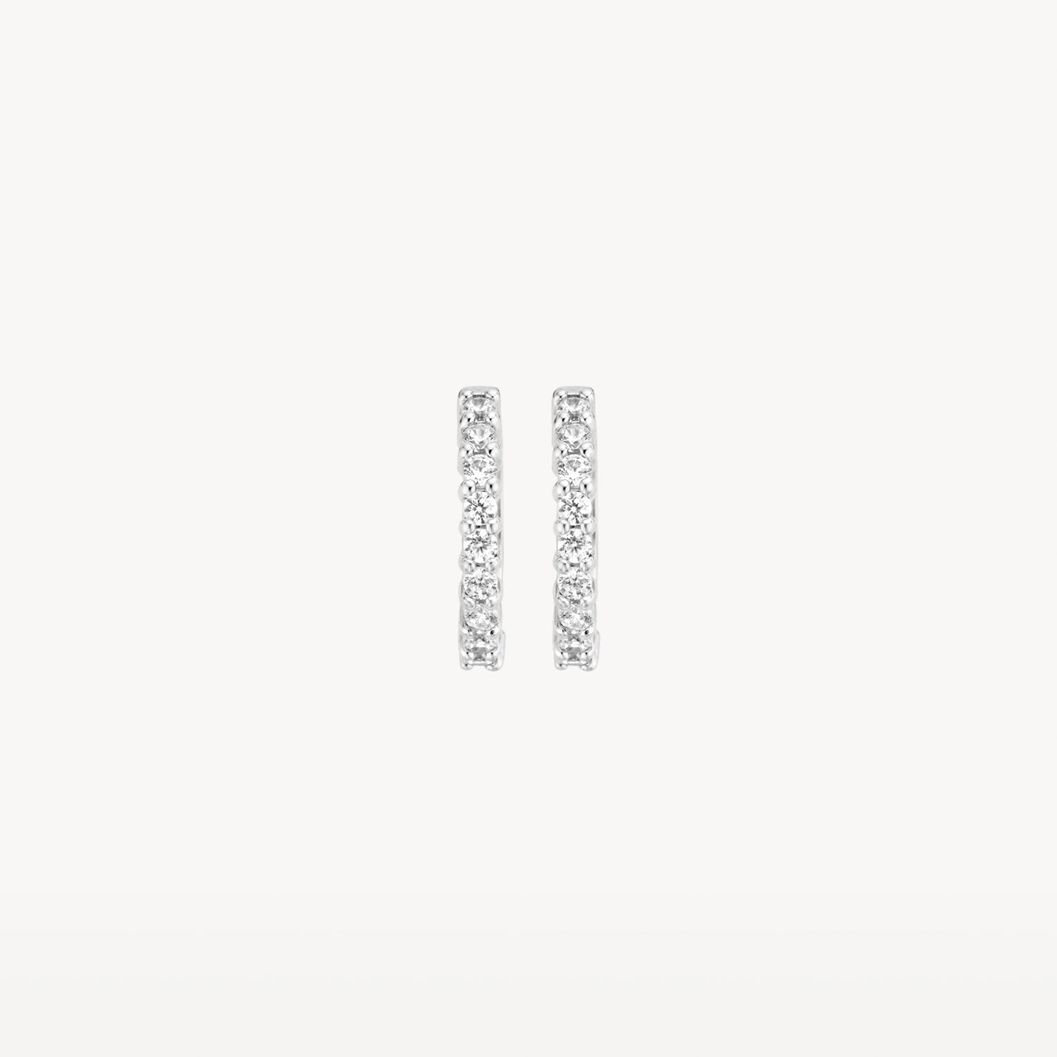 Boucles d'oreilles 7166WZI - Or blanc 14 carats avec Zircone