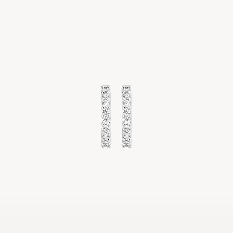 Earrings 7166WZI - 14k White Gold with zirconia
