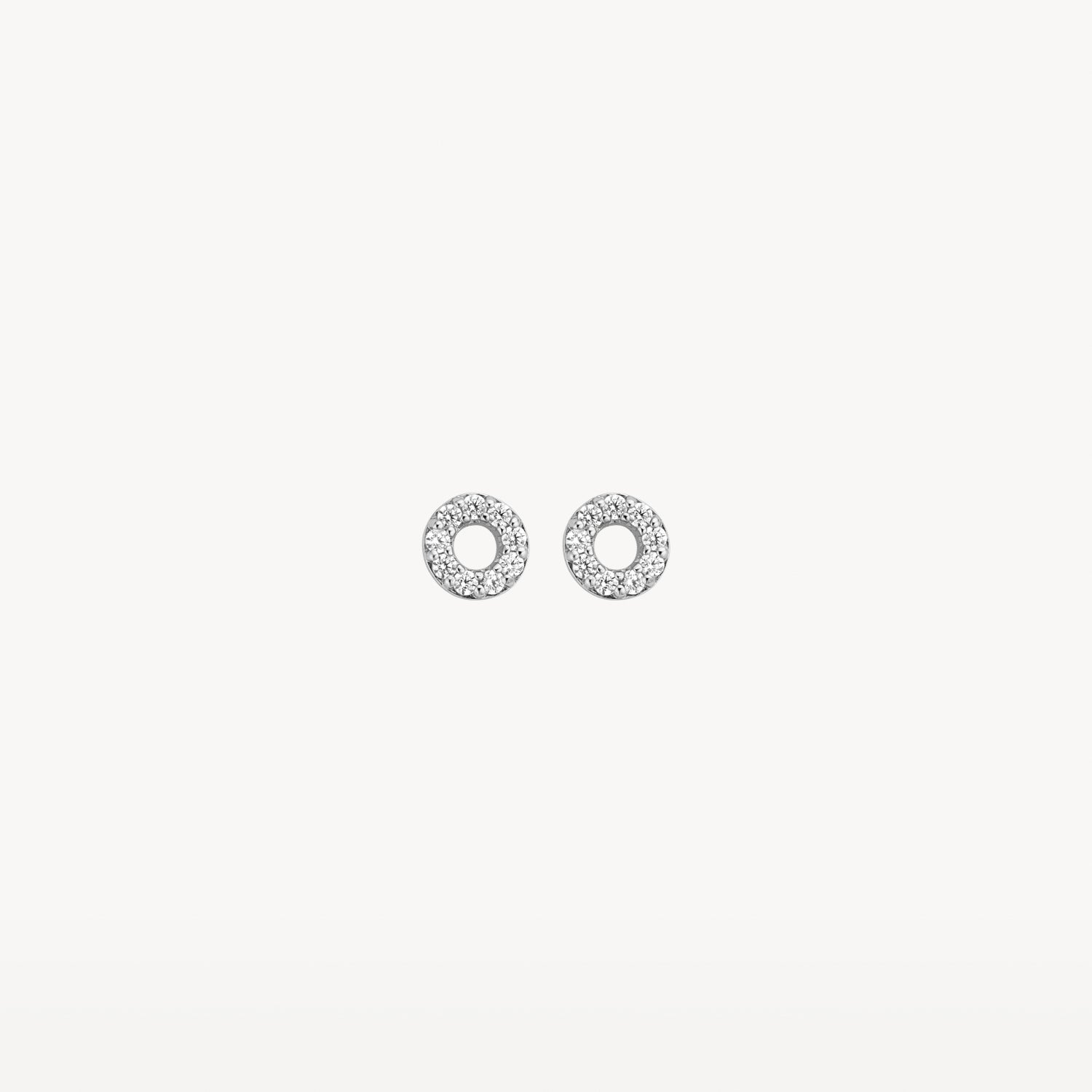 14k Witgoud Oorknoppen Blush Jewels 7193WZI Blush Gold Jewels