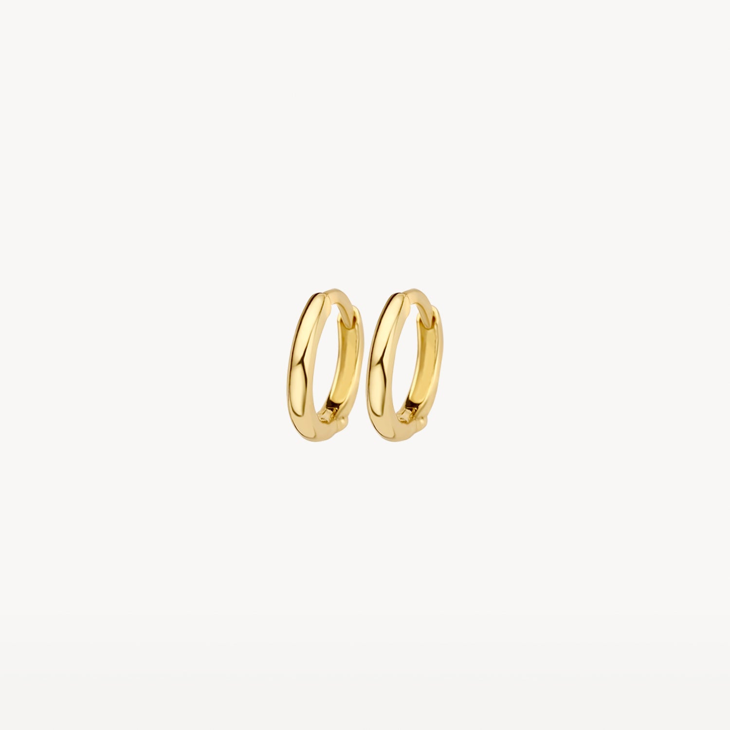 Ronde Oorringen 9.7 mm 14k goud