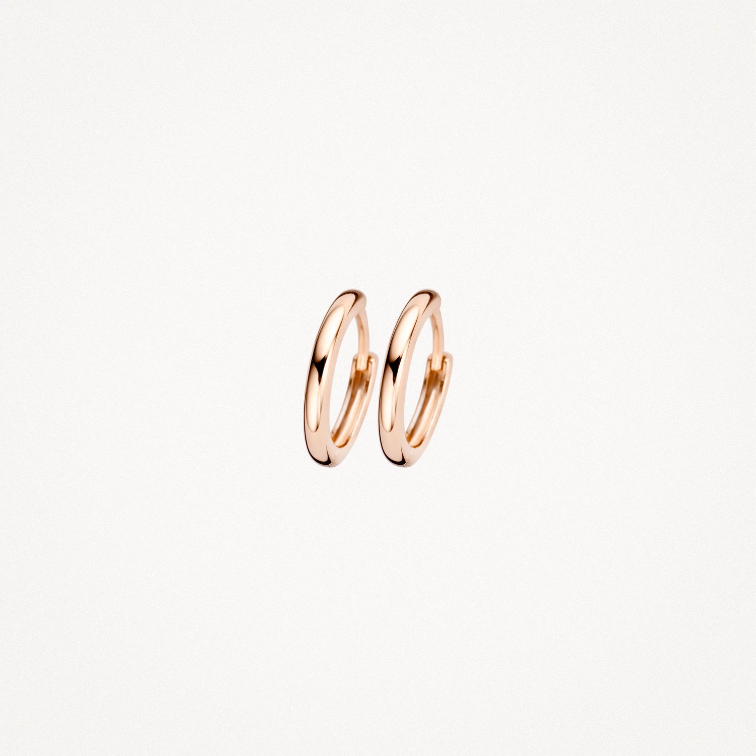Oorringen 14k roségoud 10 mm luxe 14k Rosé goud