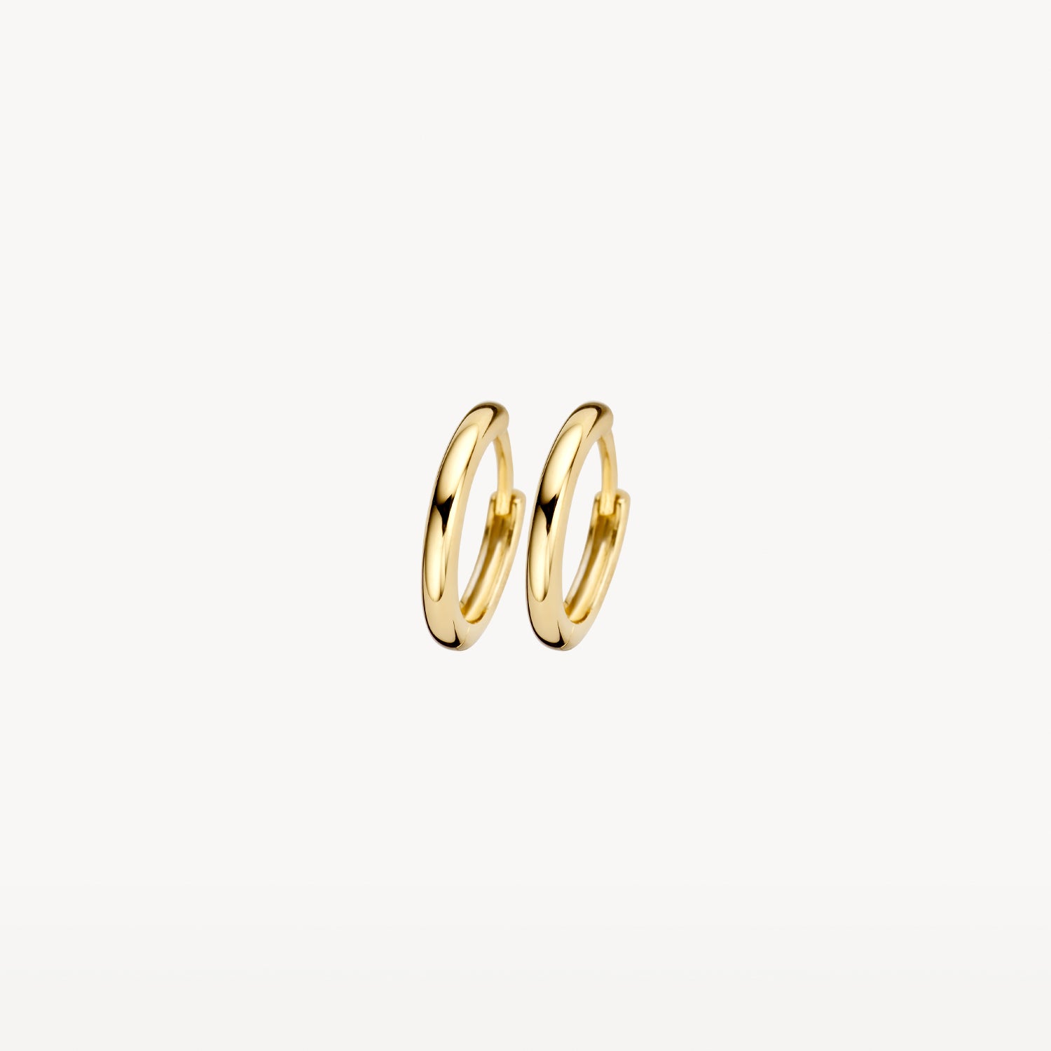 Ronde Oorringen 10 mm 14k goud