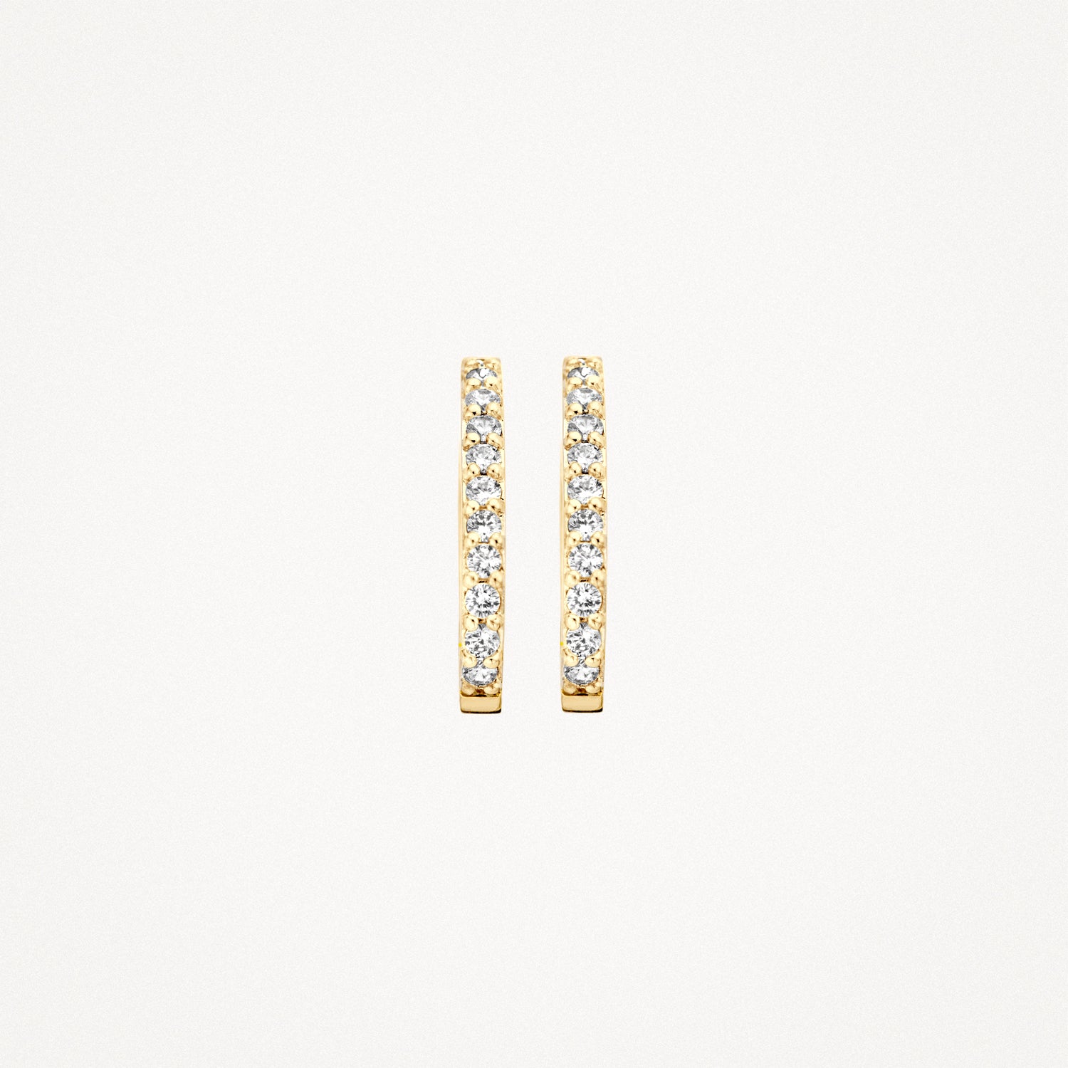 Earrings 7236YZI - 14k Yellow Gold with Zirconia
