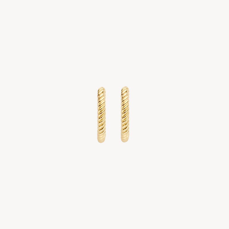 Earrings 7266YGO - 14k Yellow gold