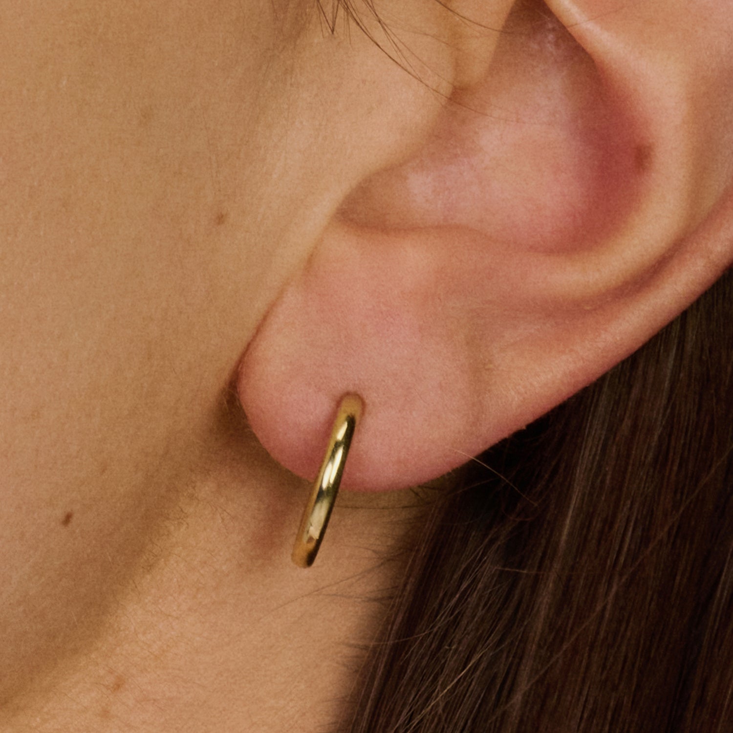 14ct Gold Classic Creole Hoop Earrings