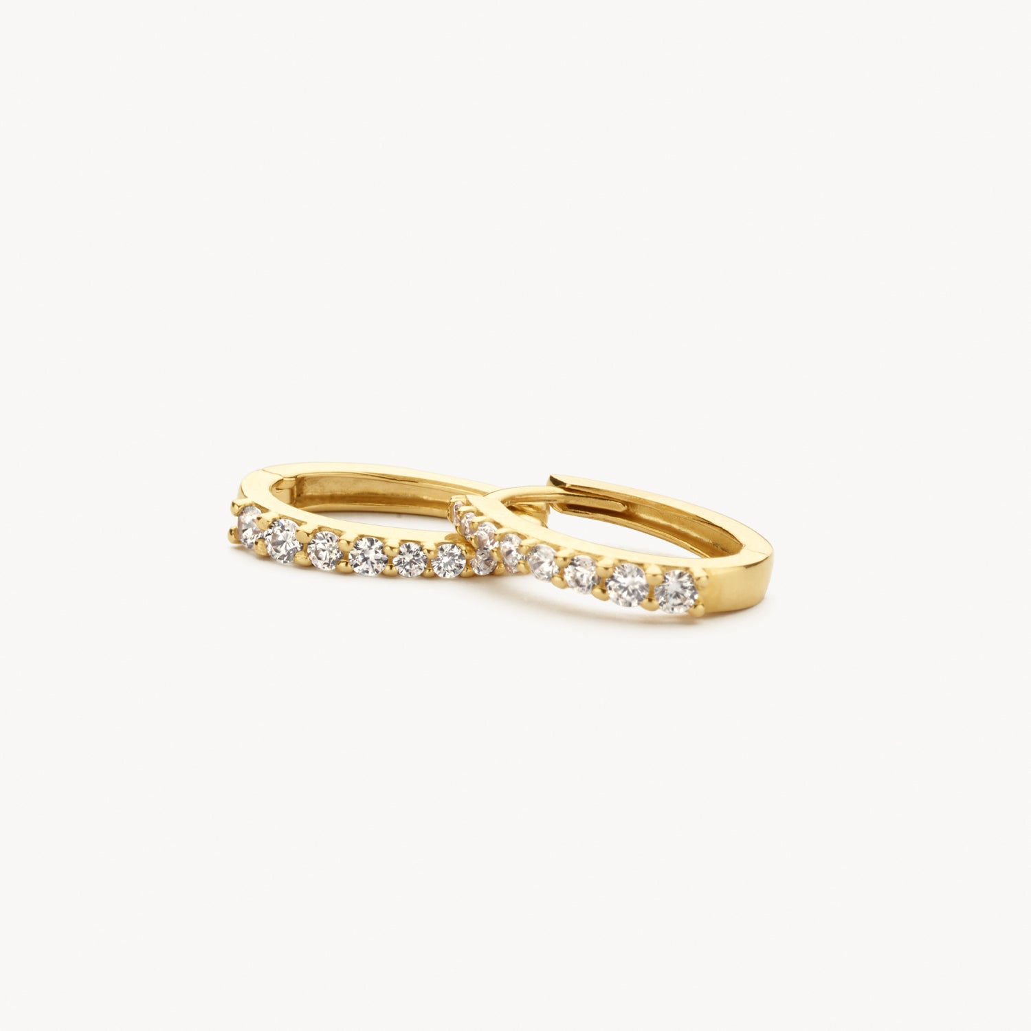 Earrings 7341YZI - 14k Yellow Gold with Zirconia