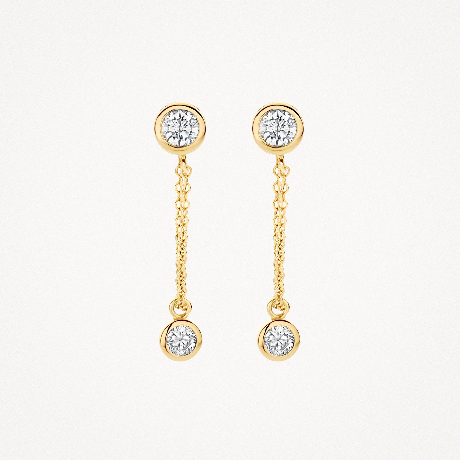 Blush 14 karaat Gouden Oorknoppen 7347YZI