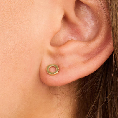 Oorknopjes Cirkelvormig 5,8 mm 14k goud