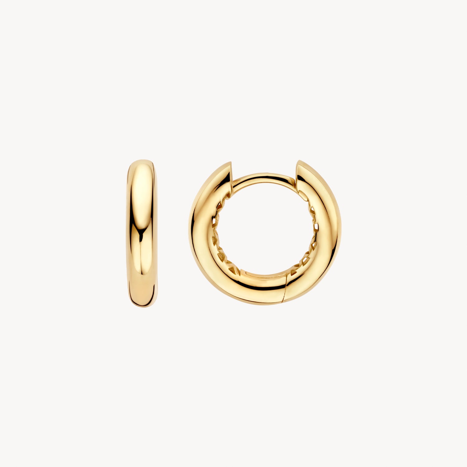 Creolen 14,5mm lang en ø2.8 mm doorsnede 14k goud