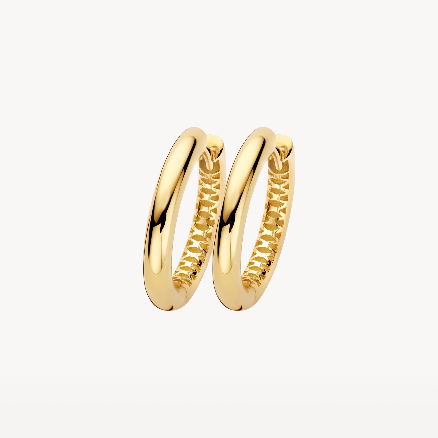 Creolen 19.5 mm lang en ø2.9 mm doorsnede 14k goud