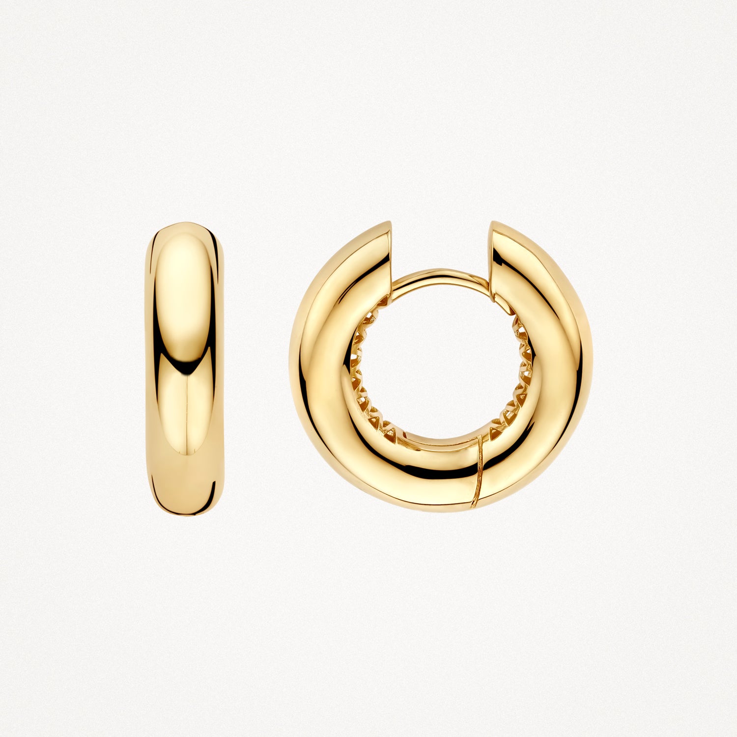 Creolen 18.4 mm lang en ø 4.8 mm doorsnede 14k goud