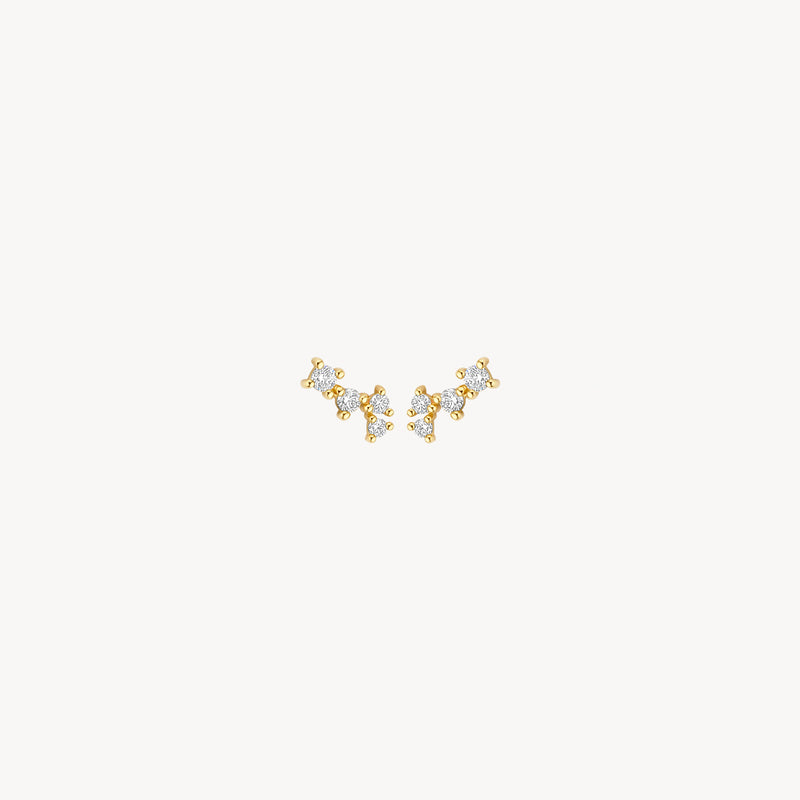 Oorstekers 7373YZI - 14k Goud met zirkonia