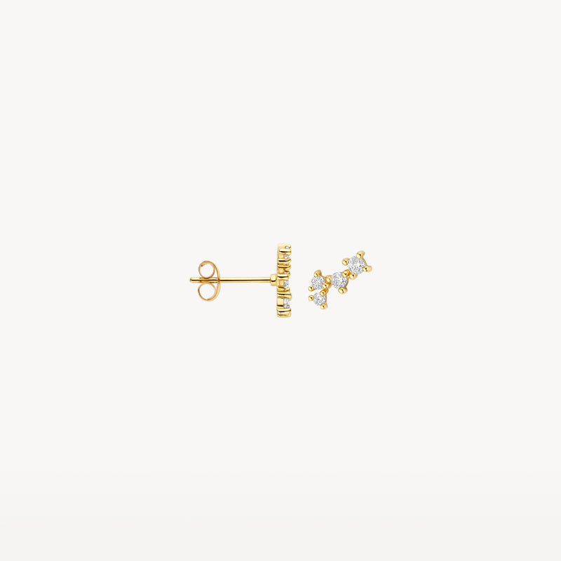 Oorstekers 7373YZI - 14k Goud met zirkonia