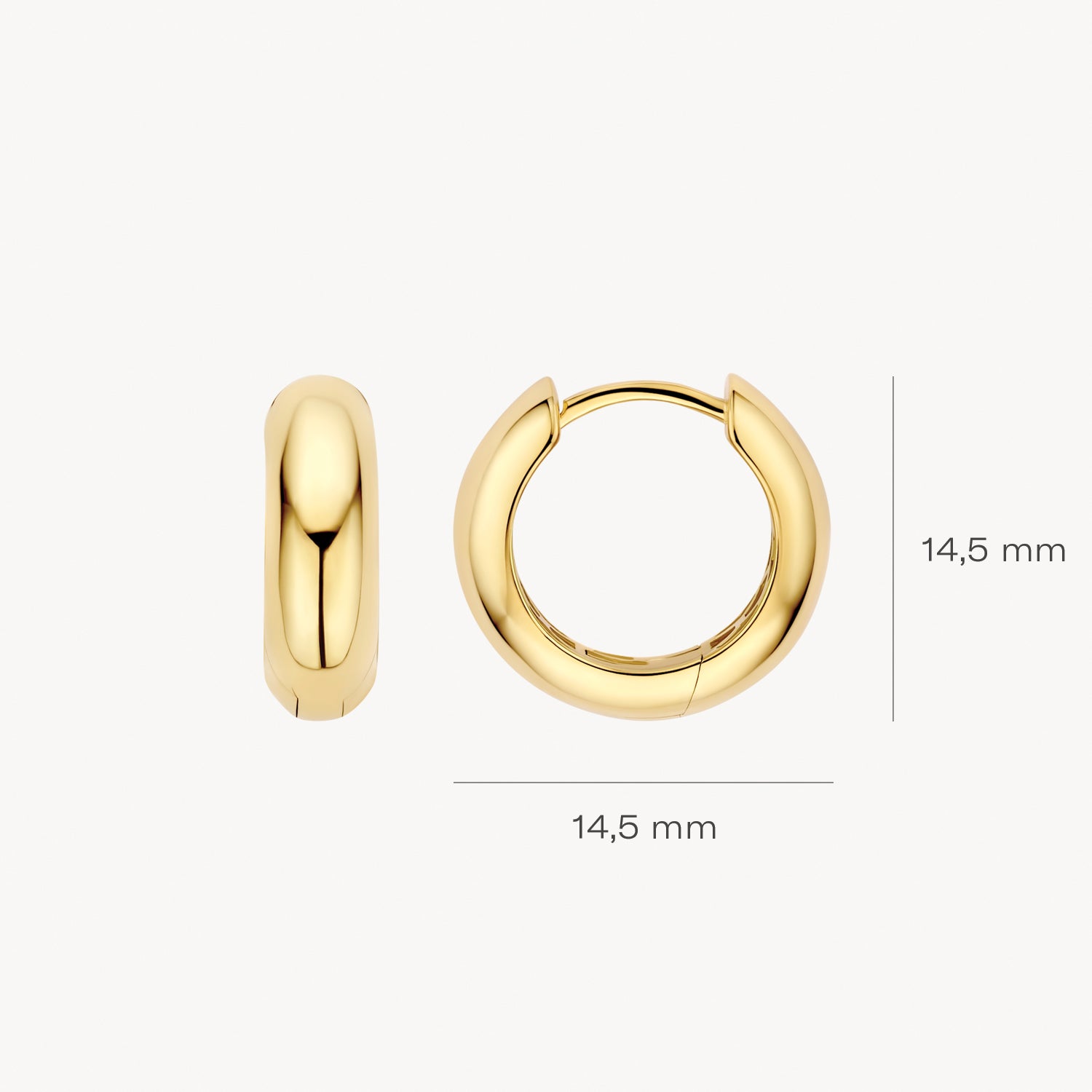 Earrings 7389YGO - 14k Gold