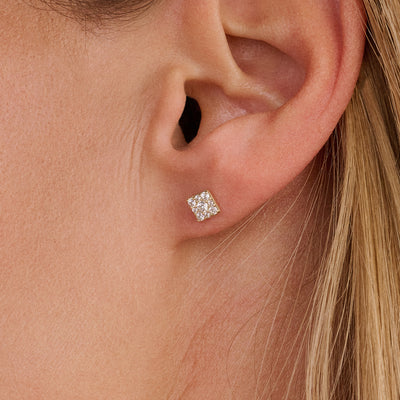 Boucles d'oreilles 7395YZI - Or 14k avec Zircone