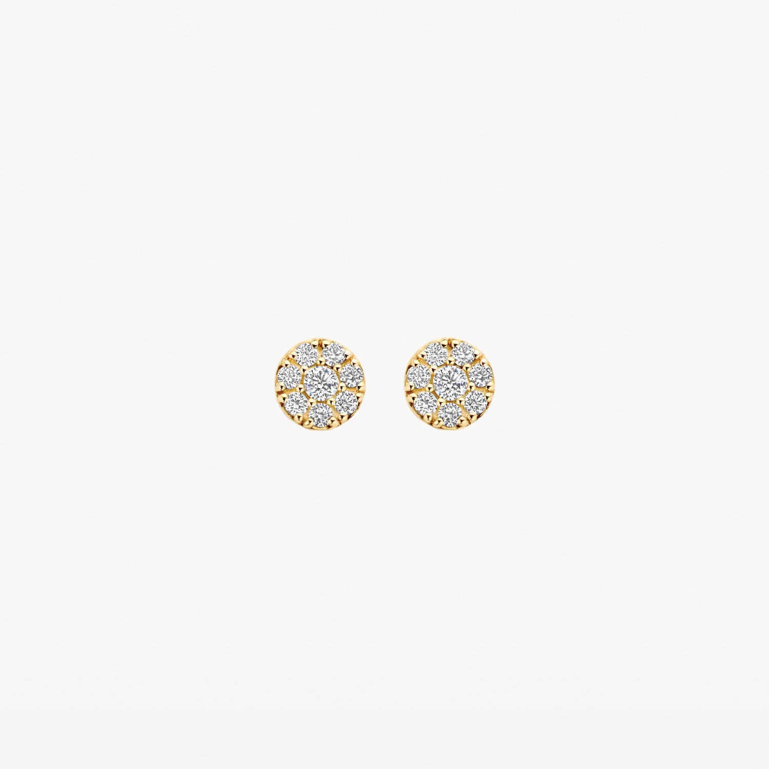 Earrings 7396YZI - 14k Gold with Zirconia