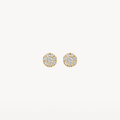 Boucles d'oreilles 7396YZI - Or 14k avec Zircone