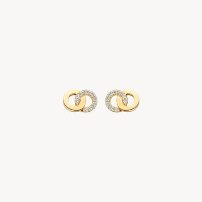 Boucles d'oreilles 7397YZI - Or 14k avec Zircone