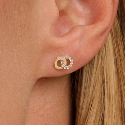 Boucles d'oreilles 7397YZI - Or 14k avec Zircone