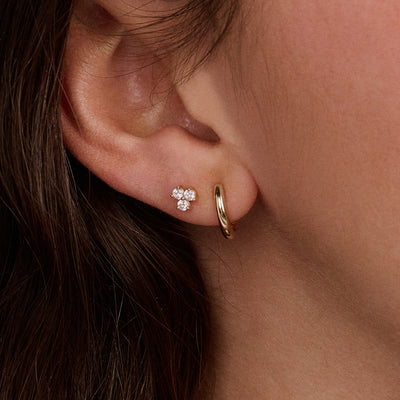 Créoles 7398YGO - Or 14k