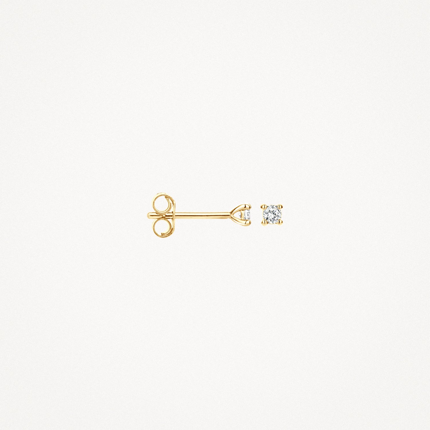 Diamanten oorknopjes ⌀ 2.3 mm 14k goud