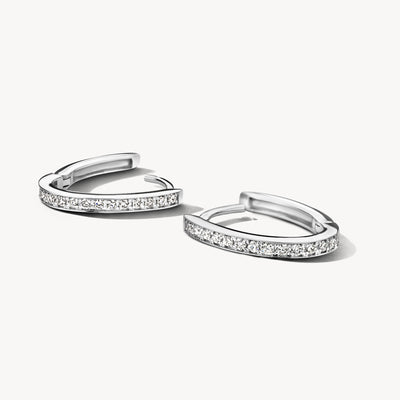 Diamond earrings 7612WDI - 14k White gold