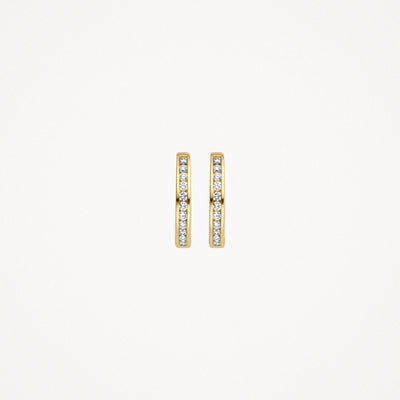 Diamond earrings 7614YDI - 14k Yellow gold