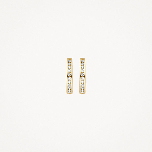 Earrings 7614YDI - 14k Yellow gold with Diamond