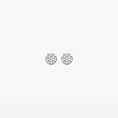 Diamonds Earstuds 7635BDI - 14k Yellow and white gold